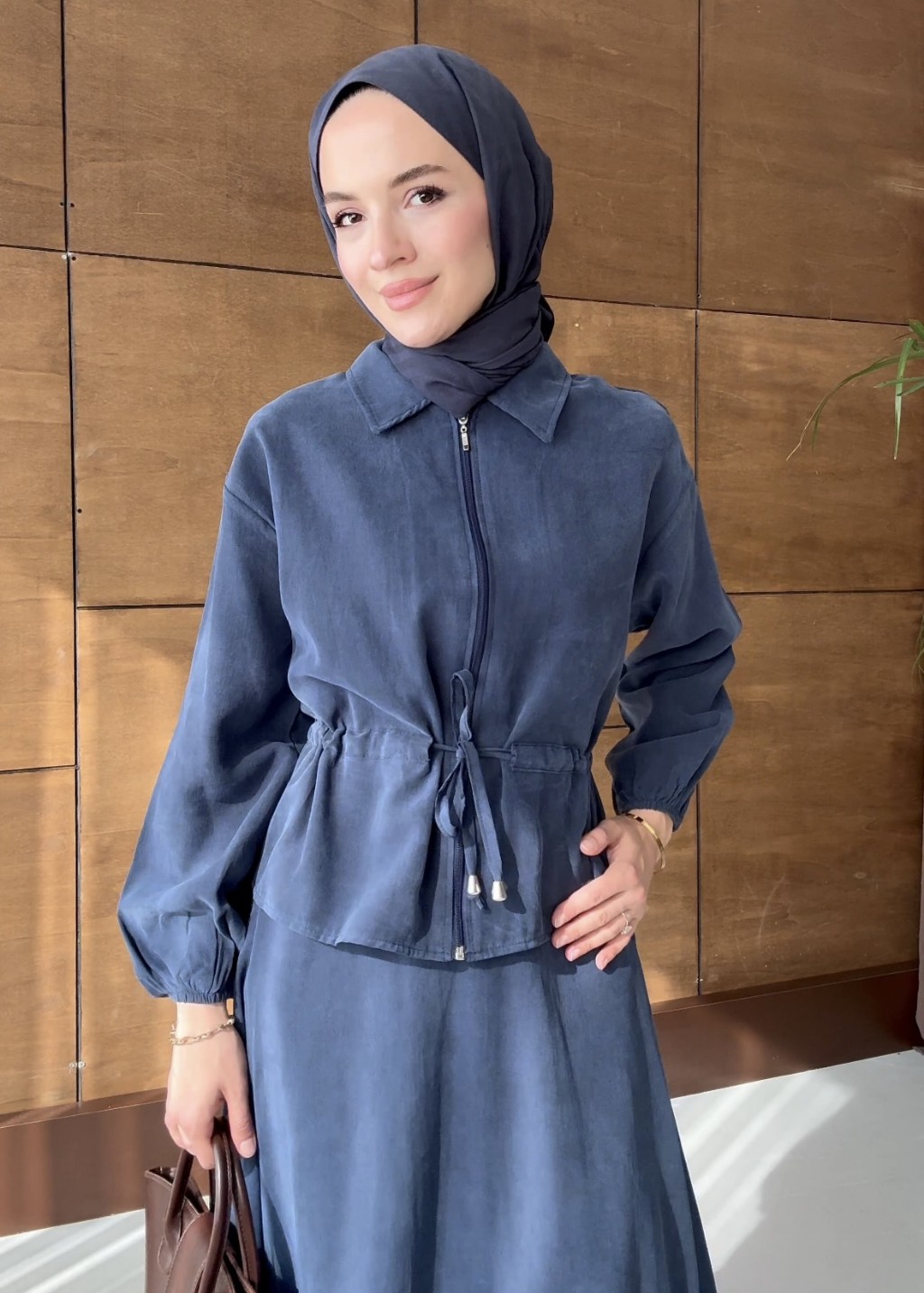 Belden Bağlamalı Takım Lacivert 