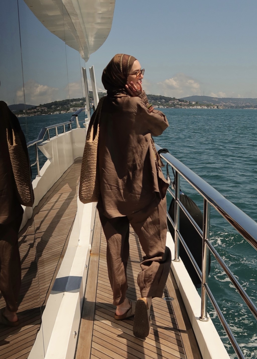 Comfort Keten Takım Kahverengi 
