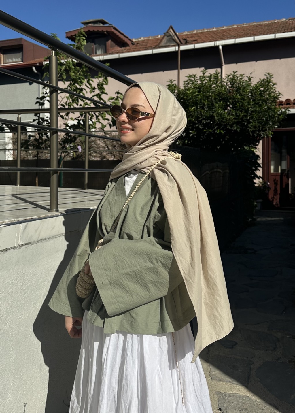 Kısa Kraş Kimono Mint