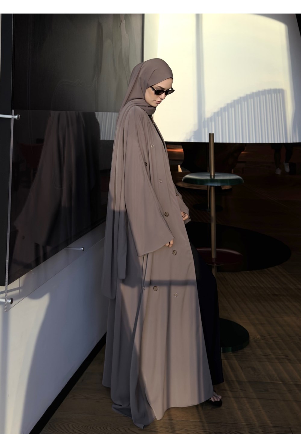 Naira Abaya Vizon Küçük Desen 
