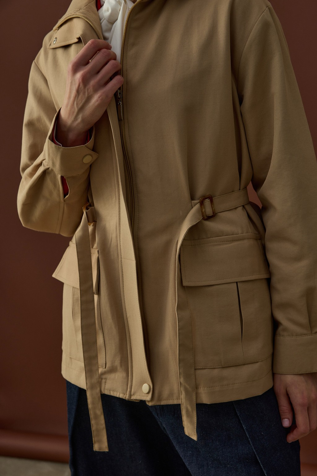 Premium Kısa Trenç Ceket 