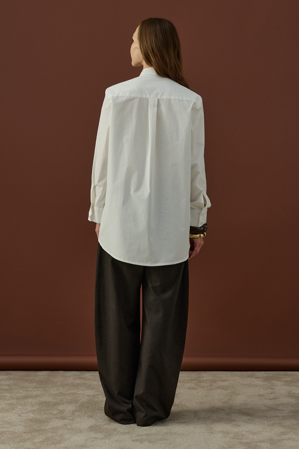 Premium Yaka Detaylı Gömlek Beyaz