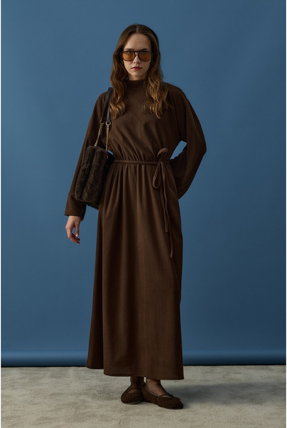 Relax Elbise Kahverengi