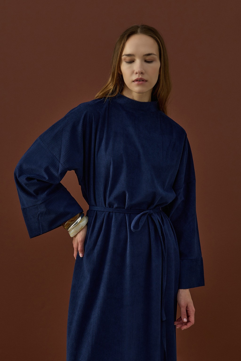 Relax Elbise Lacivert