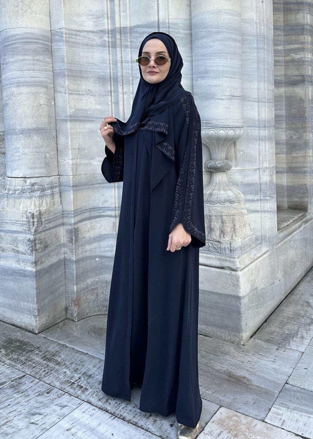 Shine Abaya Lacivert