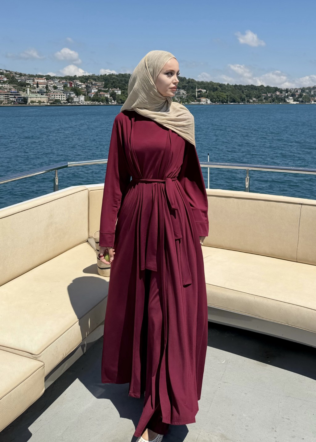 Soft Rahat 3'lü Takım Bordo