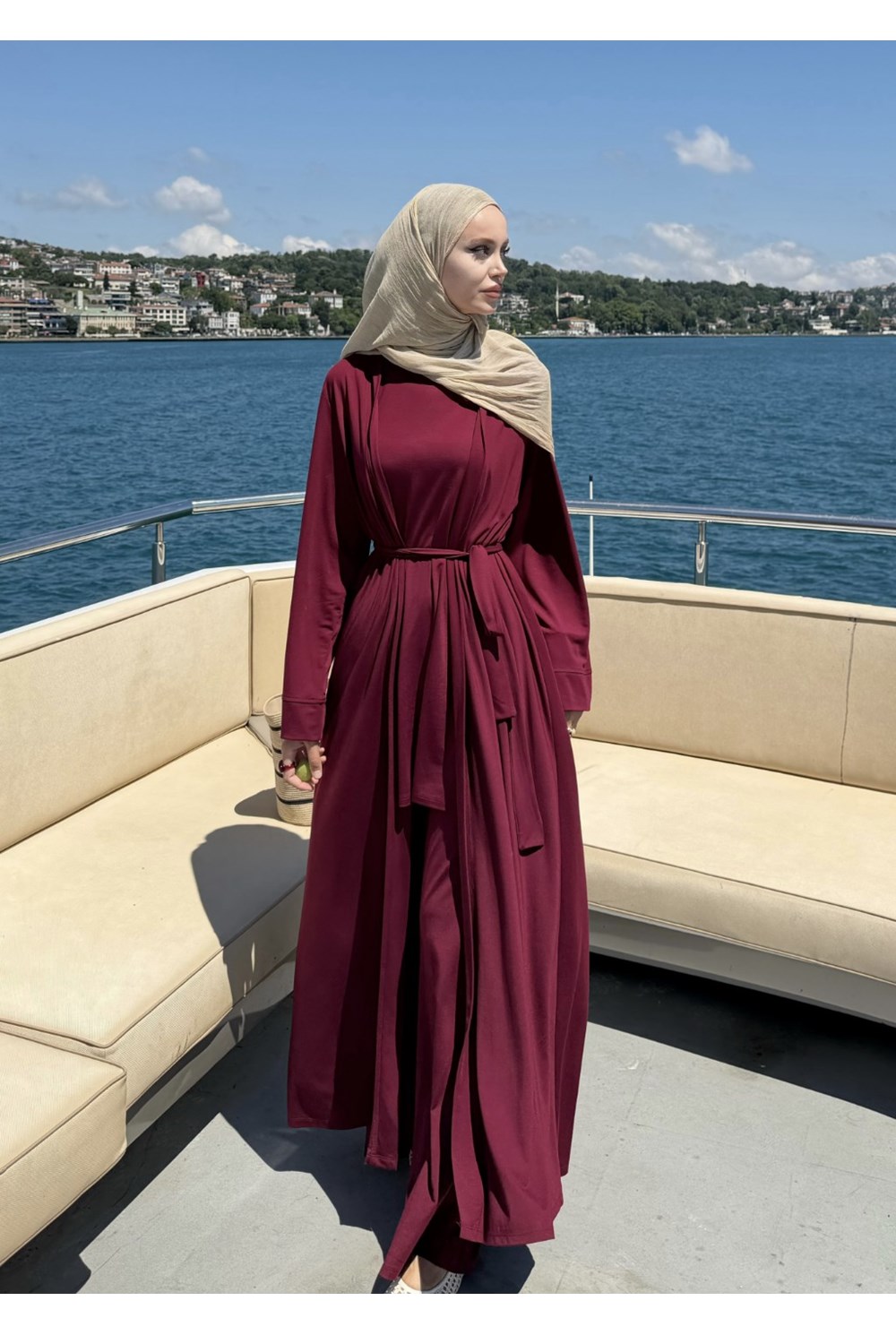 Soft Rahat 3'lü Takım Bordo