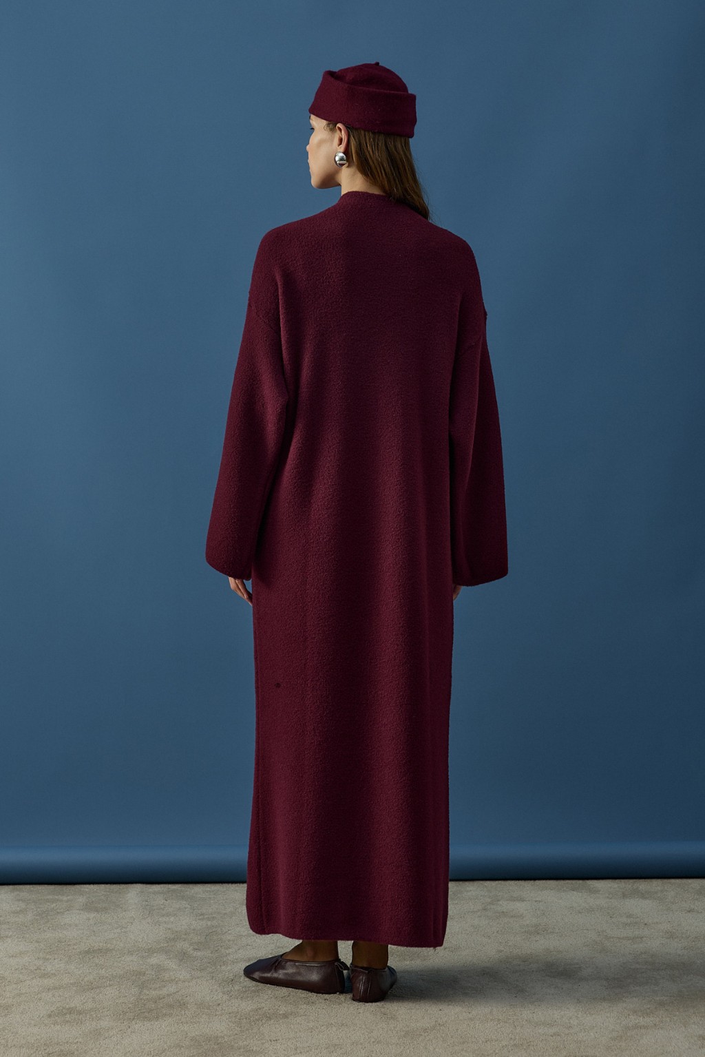 Soft Triko Elbise Bordo