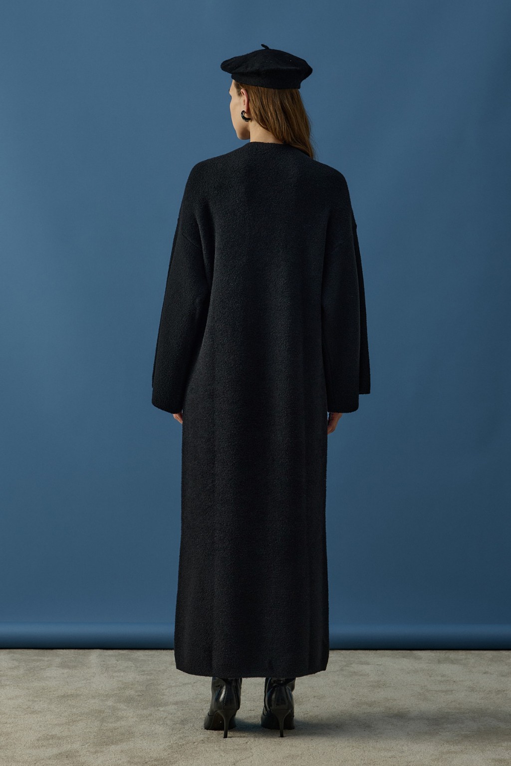 Soft Triko Elbise Siyah