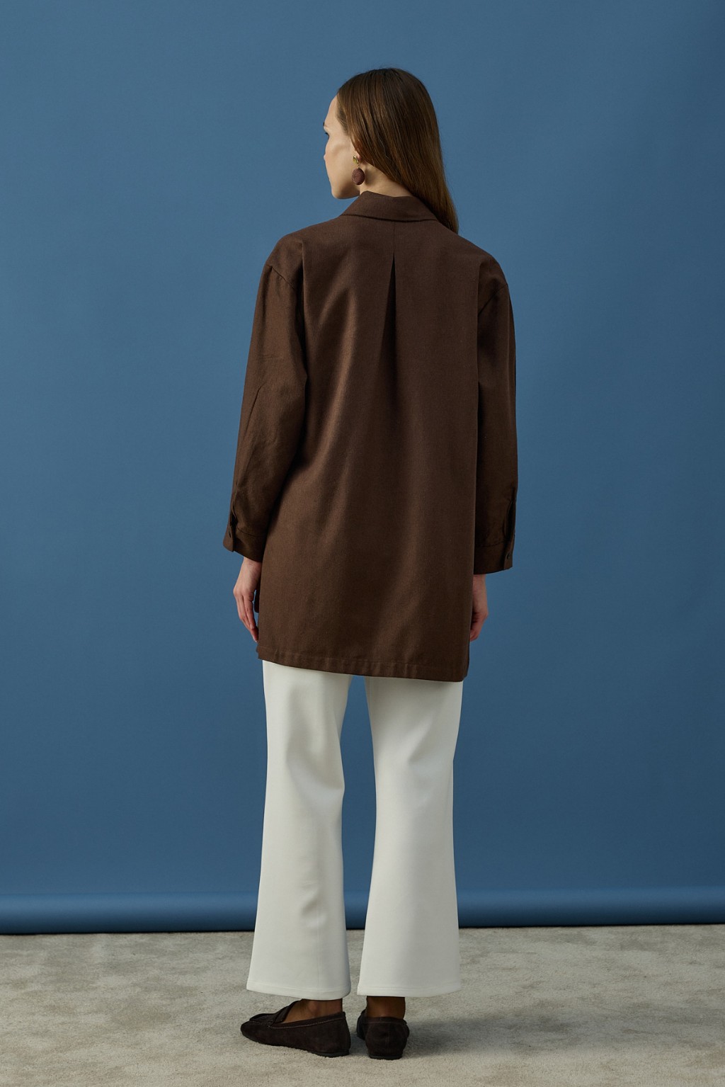 Tokalı Gömlek Kahverengi