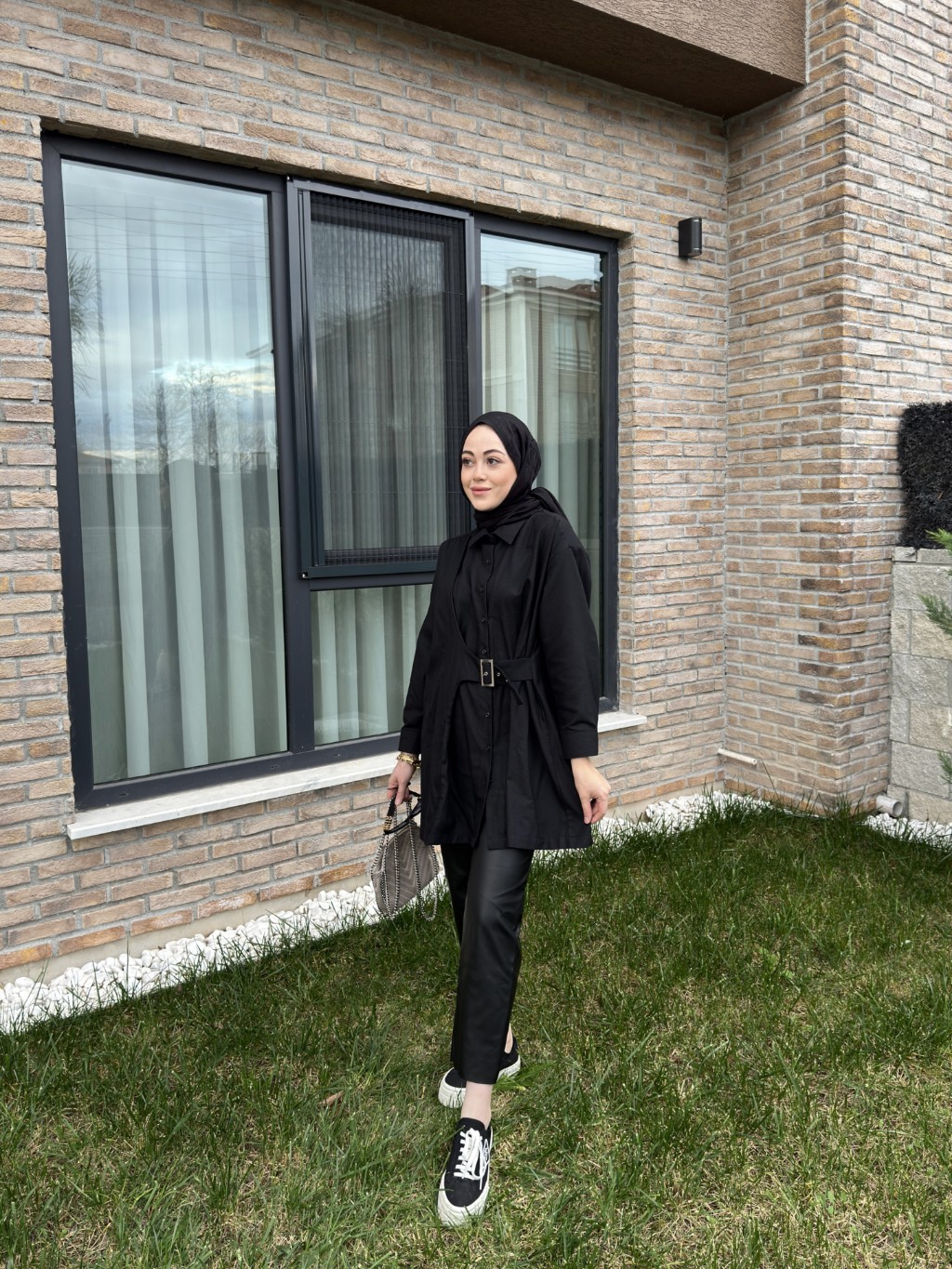 Tokalı Gömlek Siyah