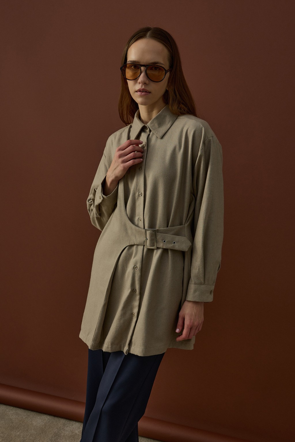 Tokalı Gömlek Vizon 