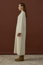 Soft Triko Elbise Krem