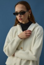 Soft Uzun Hırka Beyaz